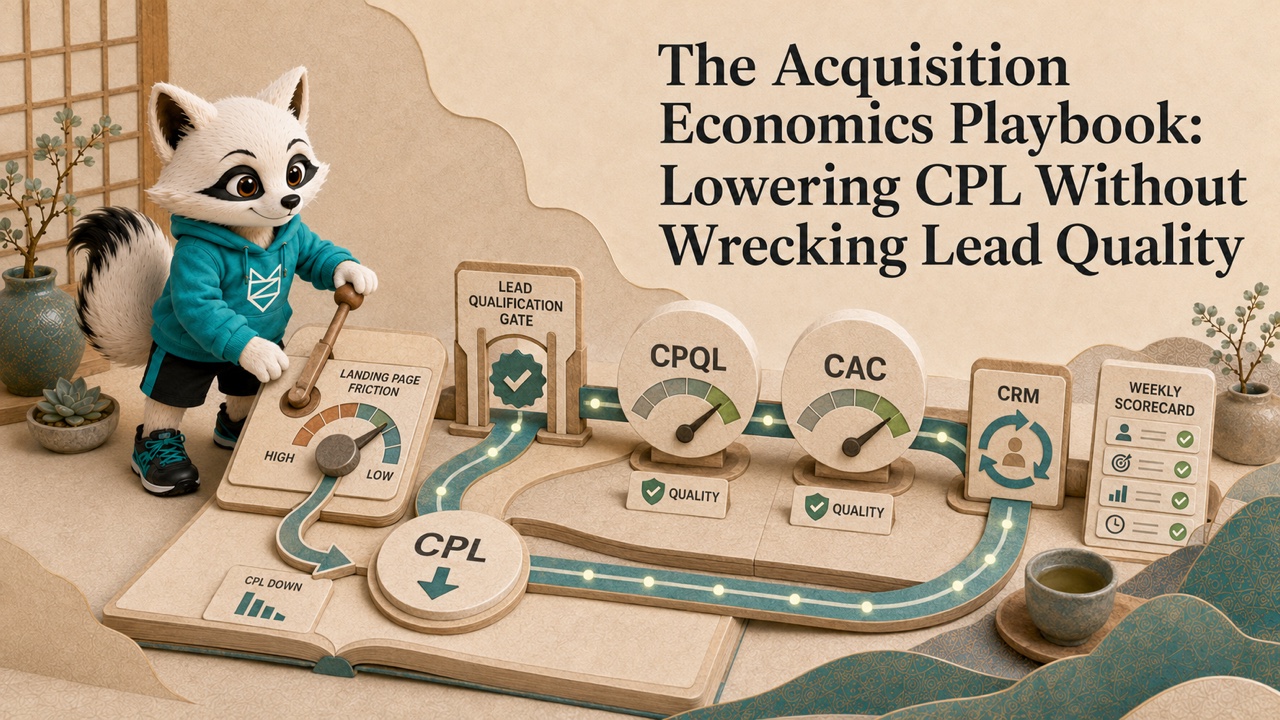 Feature artwork for The Acquisition Economics Playbook: Lowering CPL Without Wrecking Lead Quality