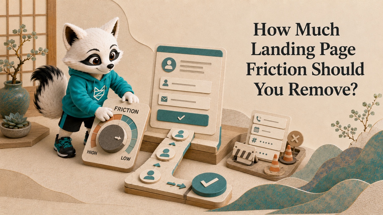 Feature artwork for How Much Landing Page Friction Should You Really Remove?
